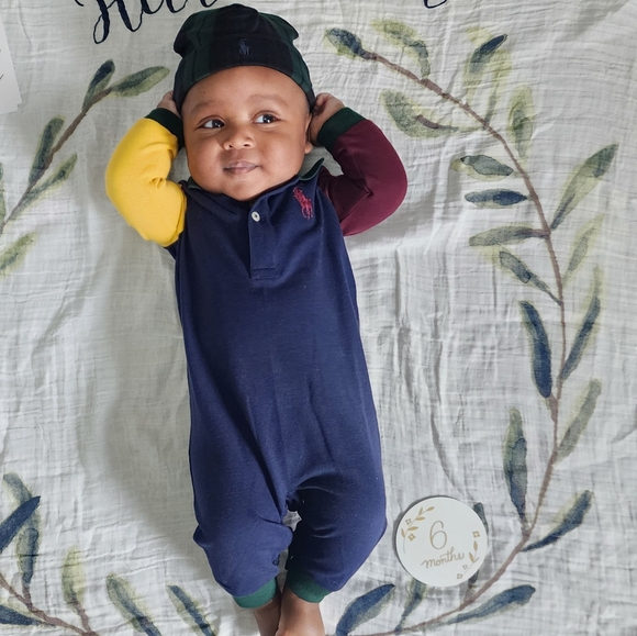 Navy Blue Polo Kids Shirt - Picture 4 of 4